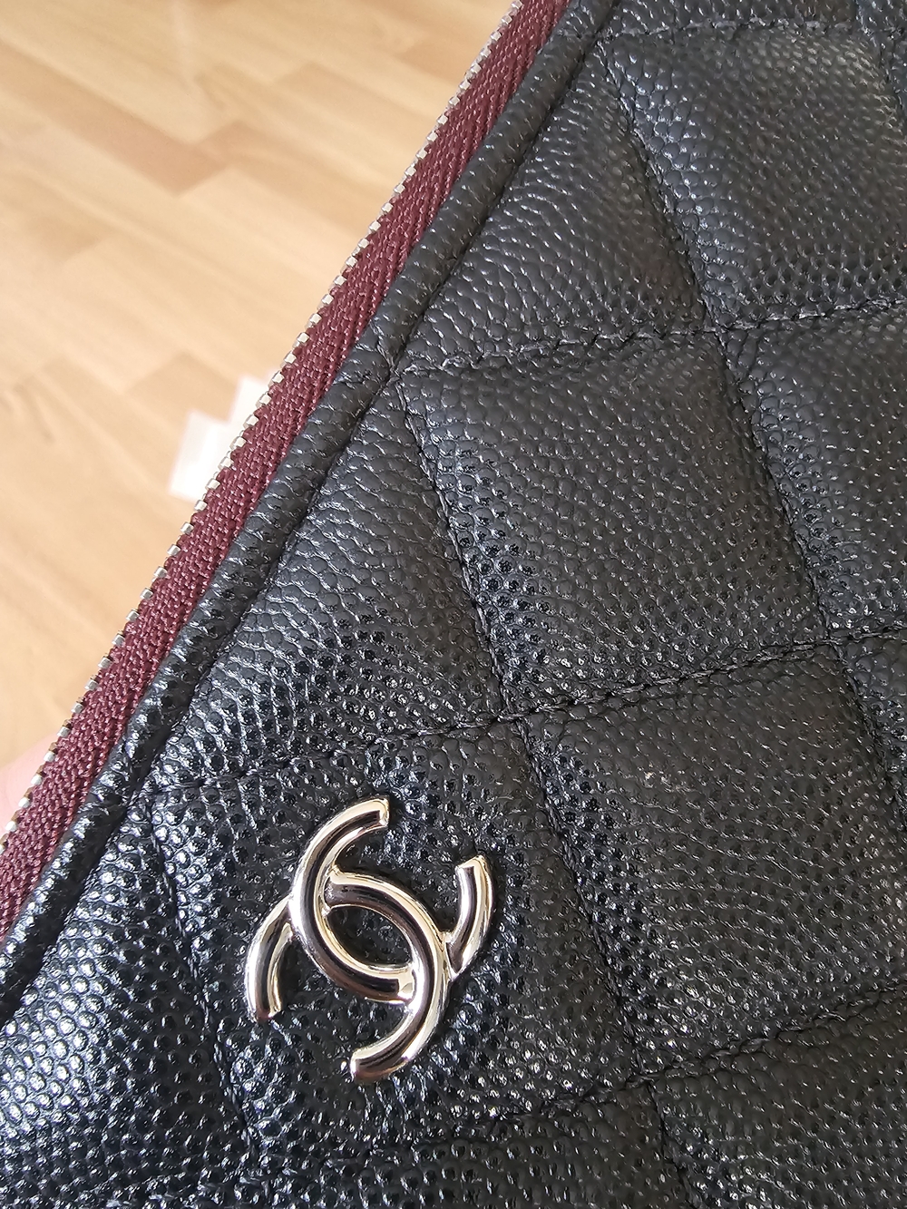 CHANEL Black Cavier Clutch Pouch - Picture 3 of 11